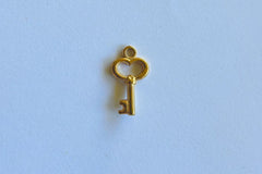 Heart Key Charm