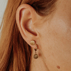 Andaman Seashells Hoops