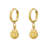 Andaman Seashells Hoops