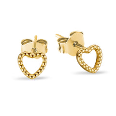 Hearts of Gold Studs