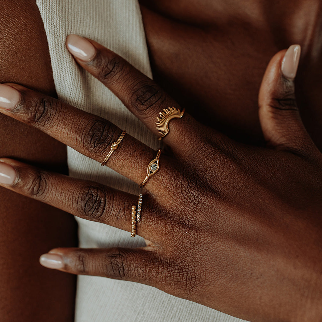 Angelic Eye Rings Ankara Angel Eye Ring – Soulful Jewellery